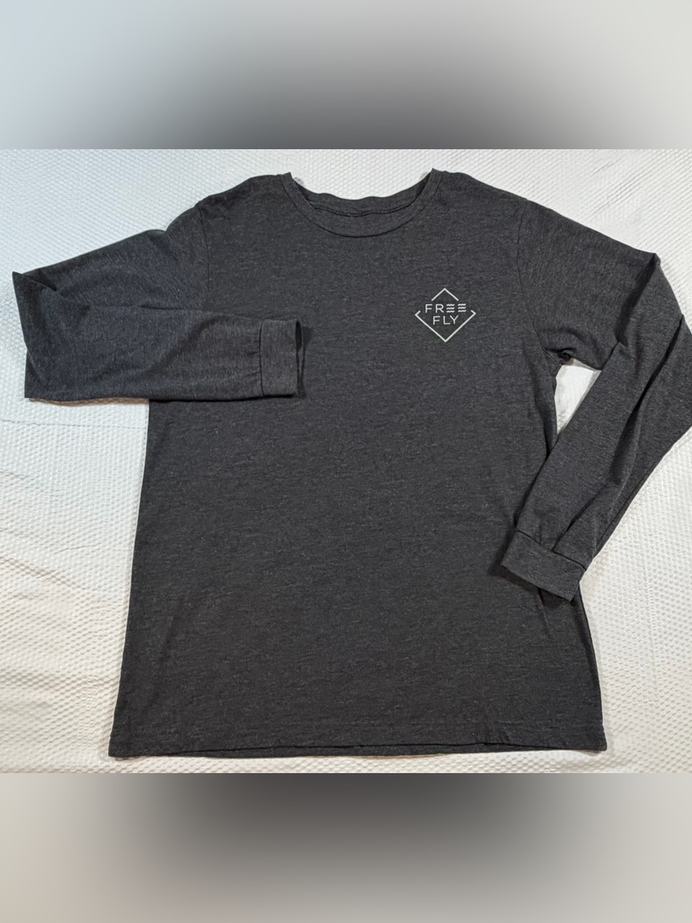 Free Fly Charleston Fish Graphic Long Sleeve T-Shirt Men’s Large Grey Outdoor